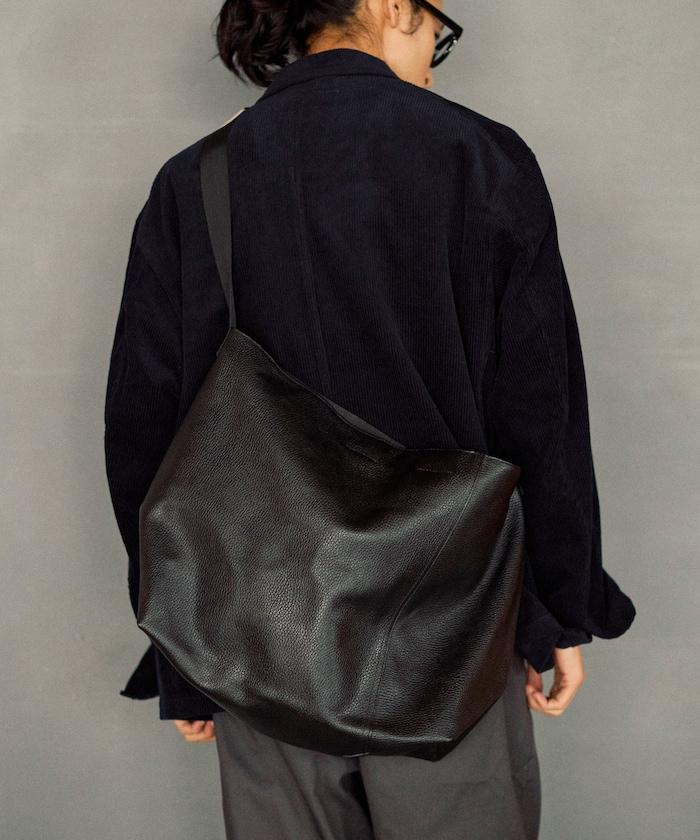 2WAY Leather Messenger Bag 牛皮 防潑水 郵差包