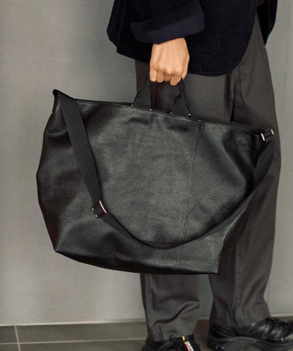 2WAY Leather Messenger Bag 牛皮 防潑水 郵差包