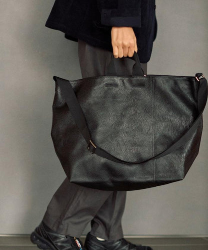 2WAY Leather Messenger Bag 牛皮 防潑水 郵差包
