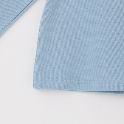 項鍊刺繡小高領長袖T恤