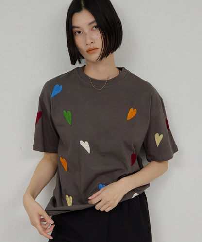 【Dhritië】葉子刺繡T恤
