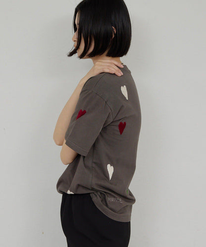 【Dhritië】葉子刺繡T恤