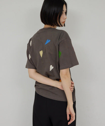 【Dhritië】葉子刺繡T恤