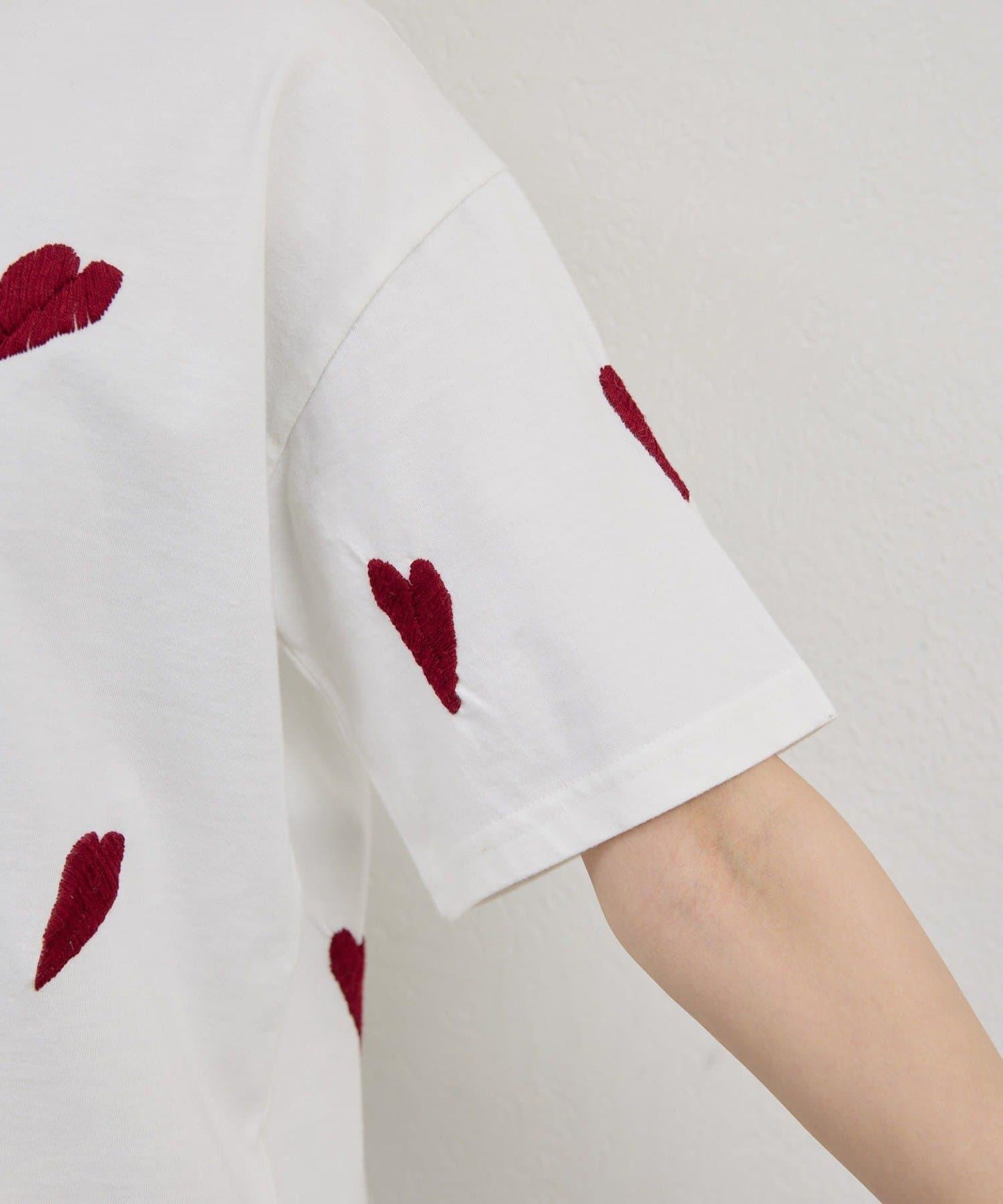 【Dhritië】葉子刺繡T恤