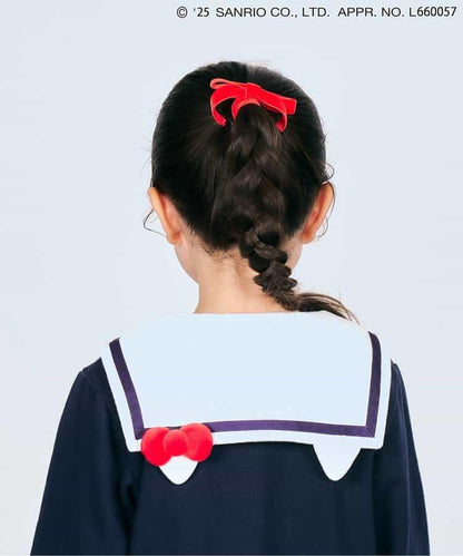 《Hello Kitty》蝴蝶結水手連衣裙
