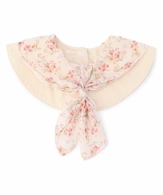 花卉圖案雪紡圍巾圍嘴