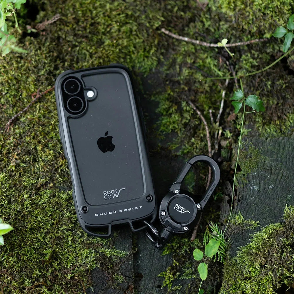ROOT CO. / [iPhone16ProMax專用] GRAVITY Shock Resist Case +Hold.（黑色）手機殼