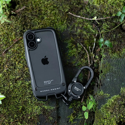ROOT CO. / [iPhone16ProMax專用] GRAVITY Shock Resist Case +Hold.（黑色）手機殼