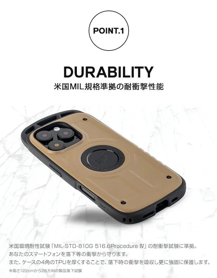 ROOT CO. / [iPhone16Pro專用] GRAVITY Shock Resist Case Pro.（黑色）手機殼