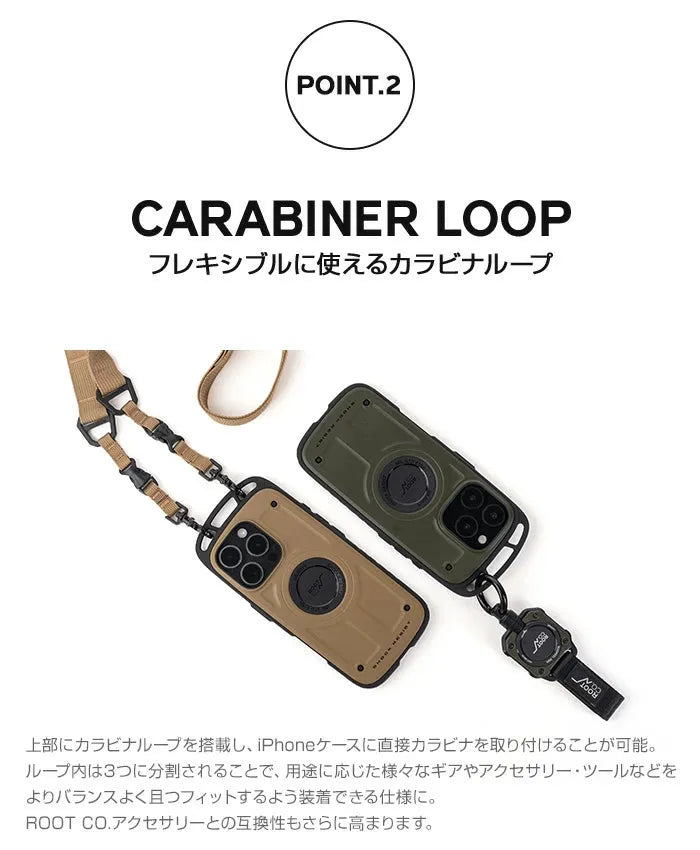 ROOT CO. / [iPhone16Pro專用] GRAVITY Shock Resist Case Pro.（黑色）手機殼