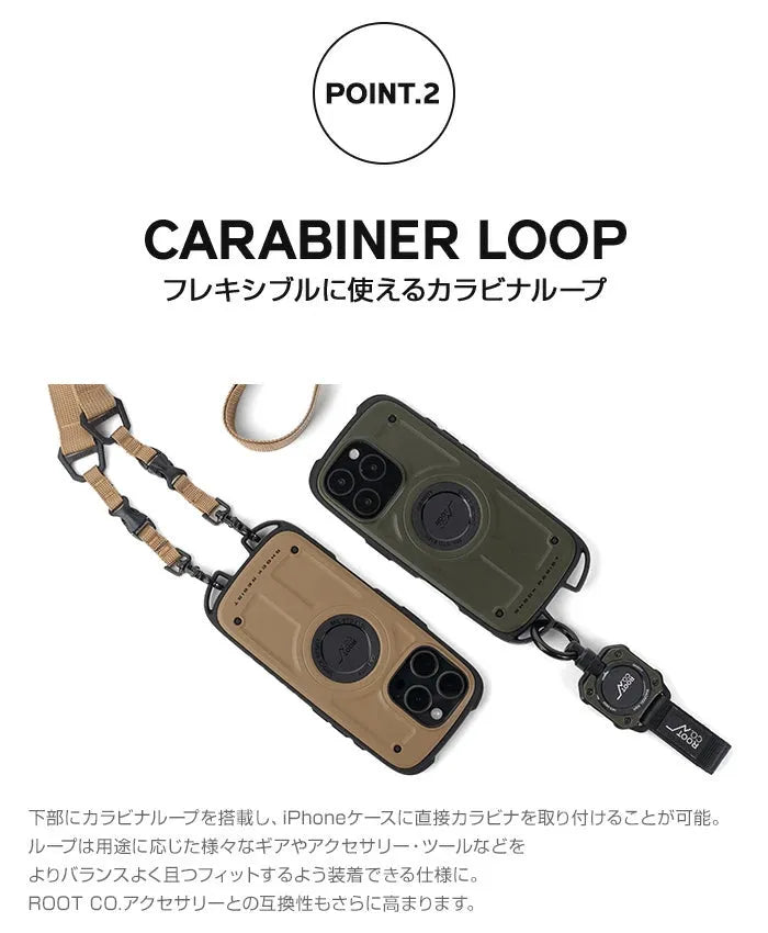 ROOT CO. / [iPhone16Pro專用] GRAVITY Shock Resist Case Rugged.（黑色）手機殼