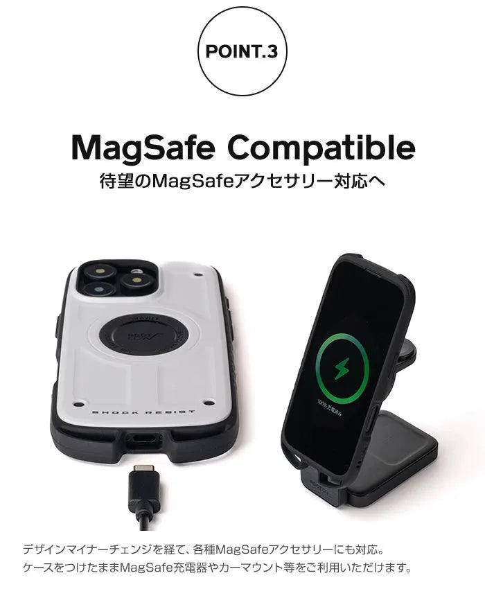 ROOT CO. / [iPhone16Pro專用] GRAVITY Shock Resist Case Rugged.（黑色）手機殼