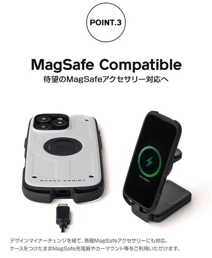 ROOT CO. / [iPhone16ProMax專用] GRAVITY Shock Resist Case Rugged.（黑色）手機殼