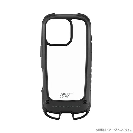 ROOT CO. / [iPhone16Pro專用] GRAVITY Shock Resist Case +Hold.（黑色） 手機保護殼