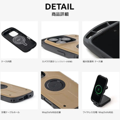 ROOT CO. / [iPhone16Pro專用] GRAVITY Shock Resist Case Rugged.（黑色）手機殼