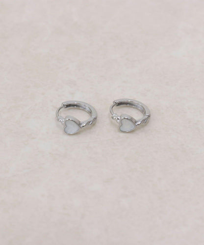 不鏽鋼愛心鏈條耳環