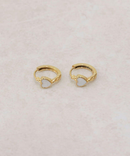 不鏽鋼愛心鏈條耳環