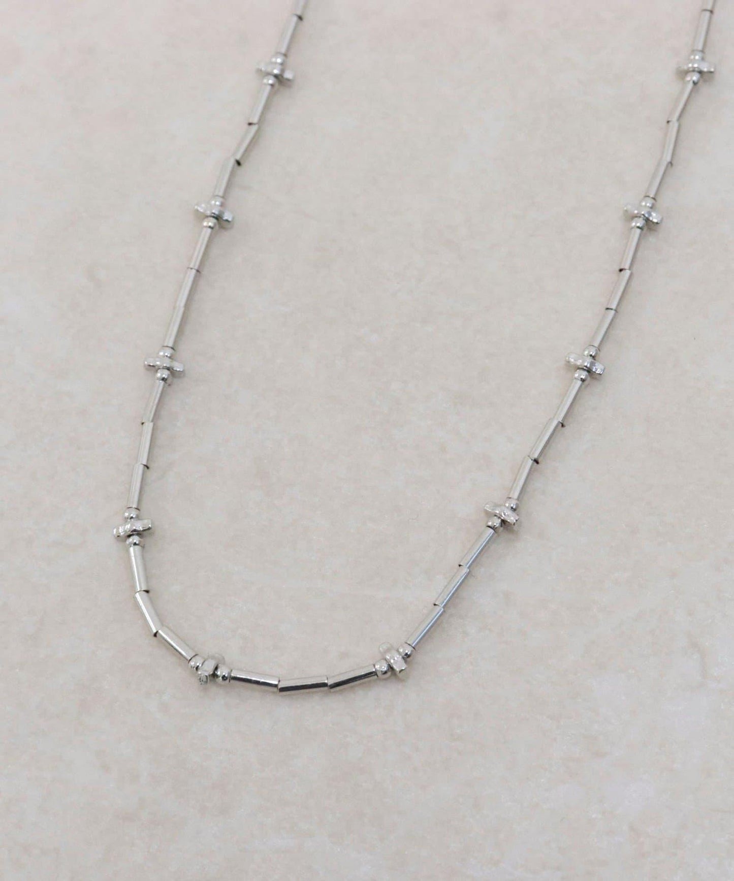 十字珠中長項鍊