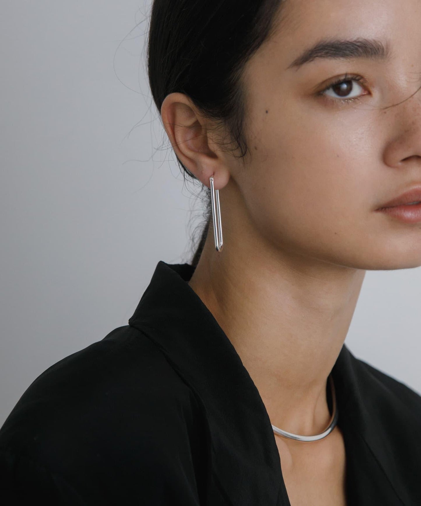 decor『デコール』橢圓形耳環