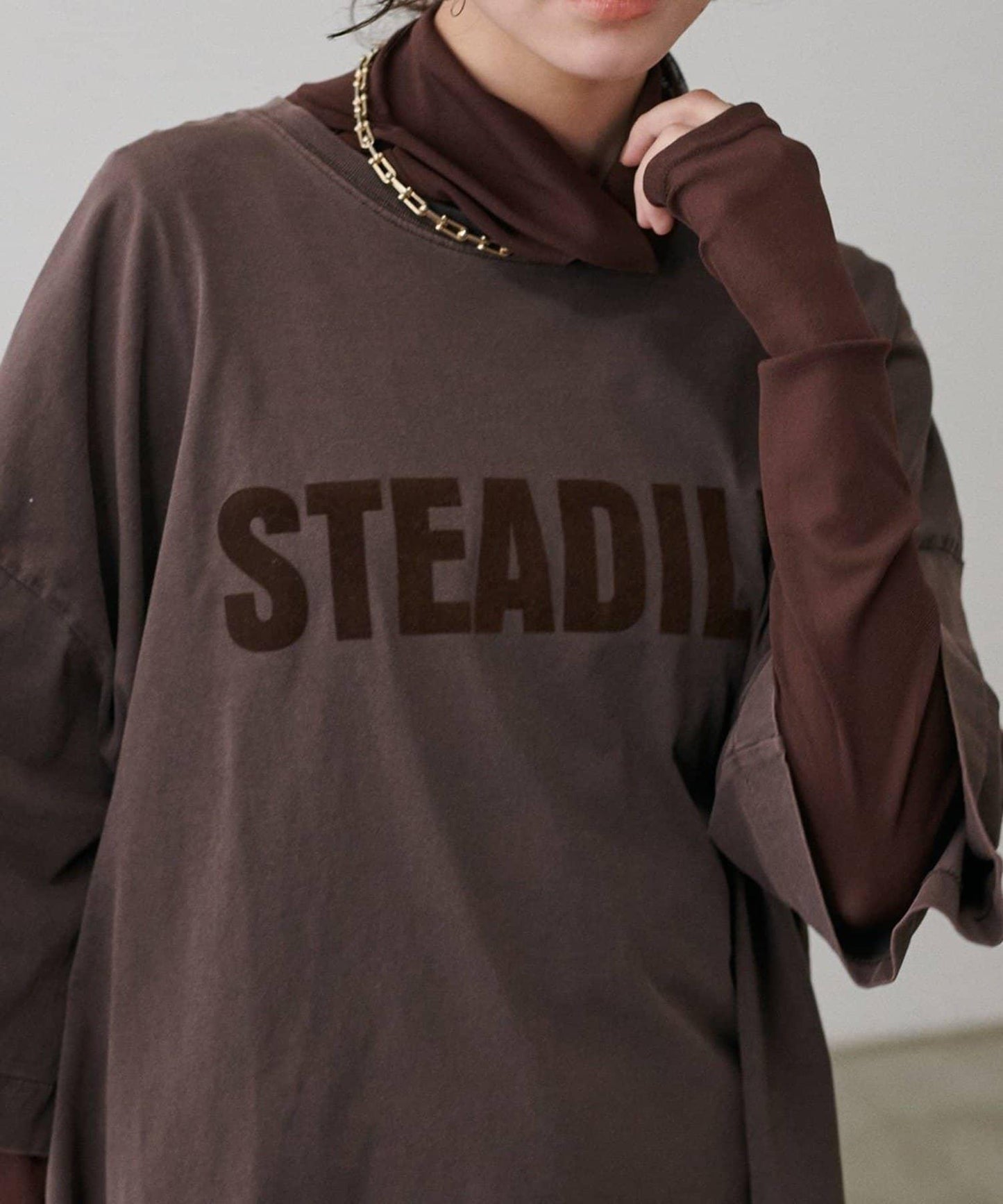 【LARUTA】網紗高領套頭衫