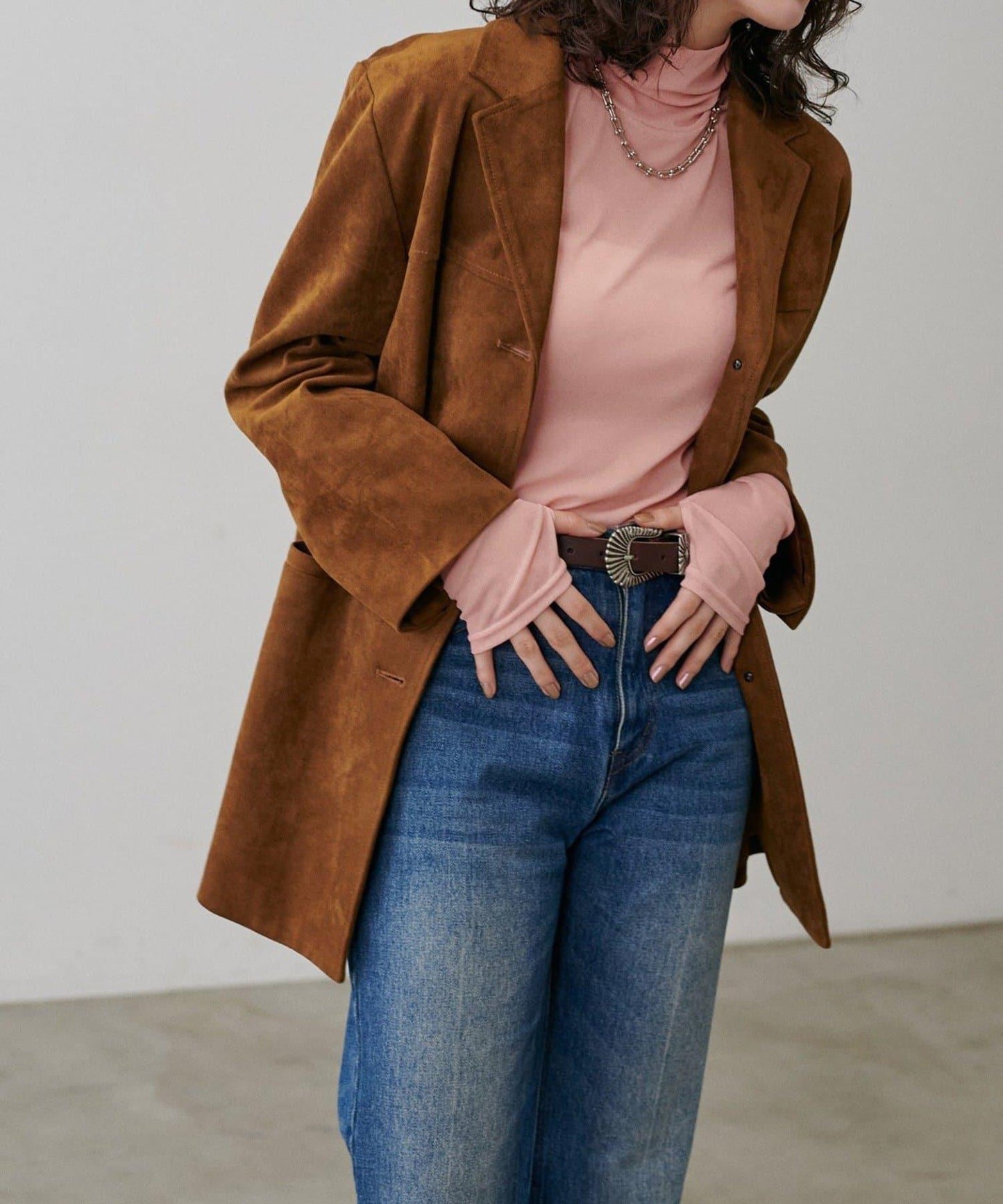 【LARUTA】網紗高領套頭衫