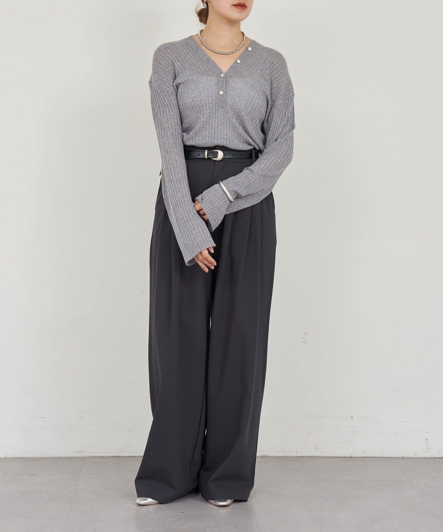 【26SS】2WAY羅紋開衫