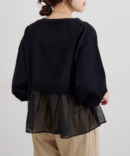 【26SS】透視拼接開衫