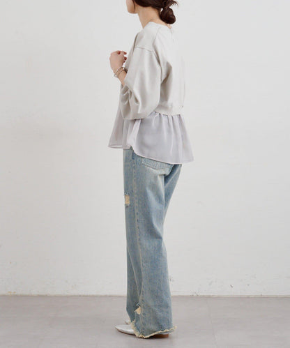 【26SS】透視拼接開衫