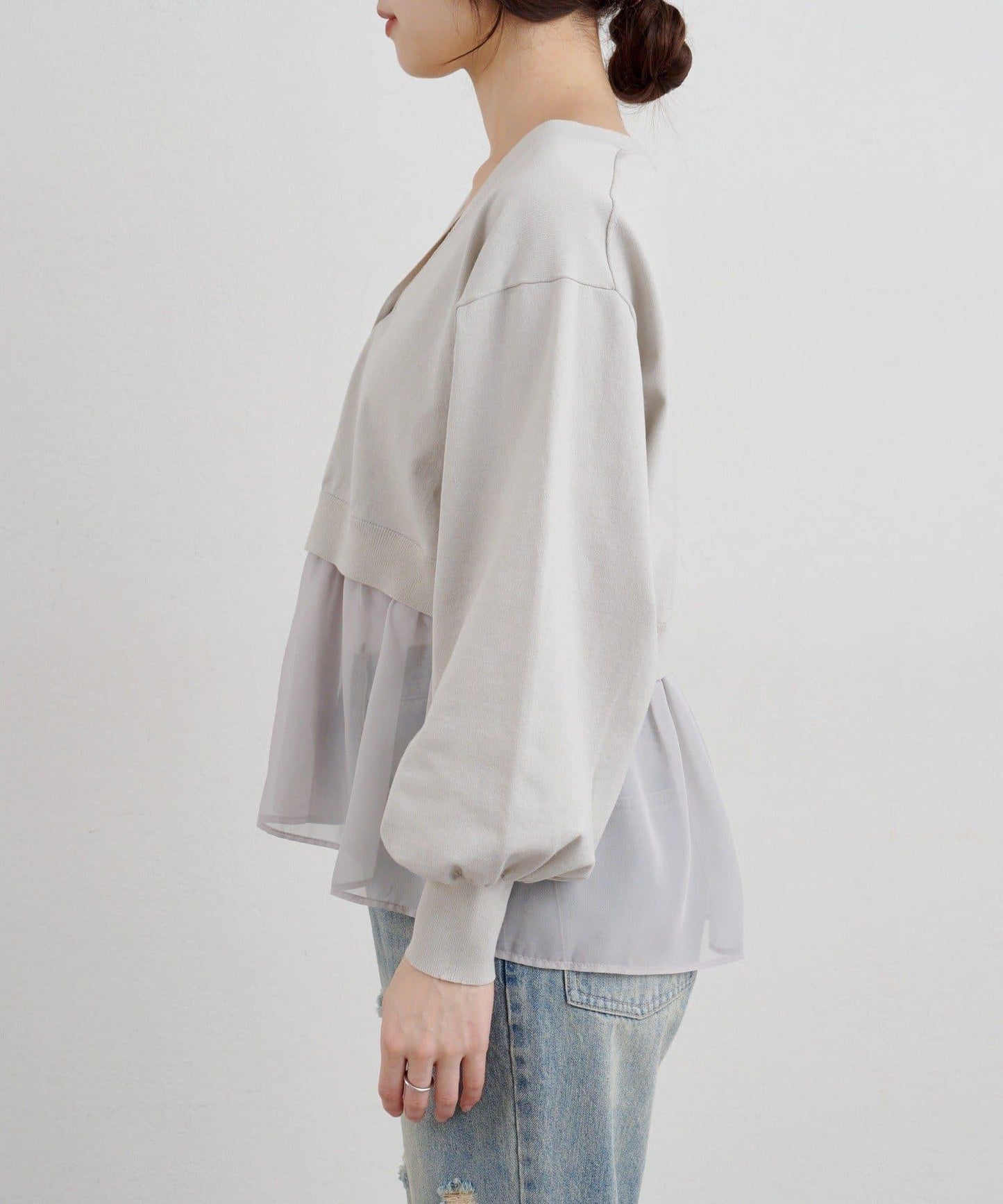 【26SS】透視拼接開衫