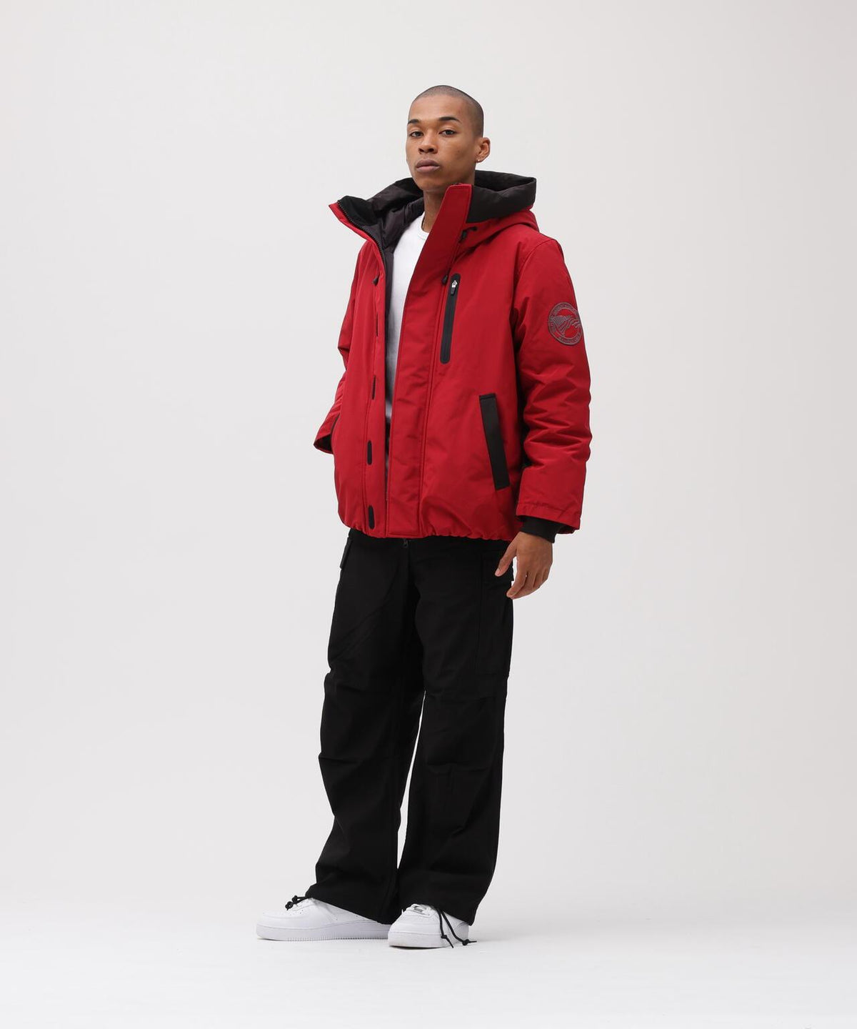 AVIREX 經典款多功能羽絨服 聚酯纖維/棉混紡 85%/15%