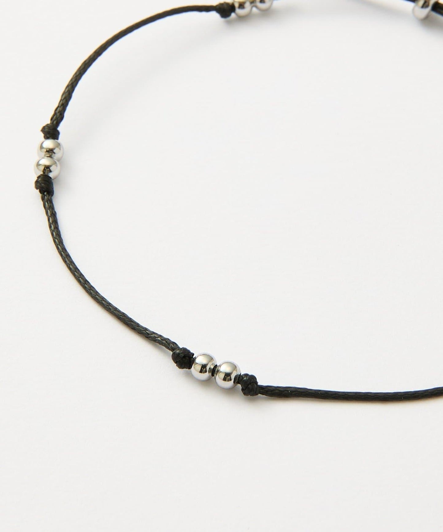 金屬光澤珍珠編織手鍊