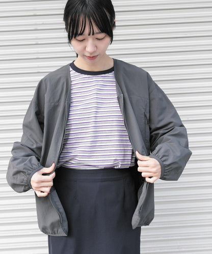 『UR TECH』尼龍塔夫綢拉鍊開衫