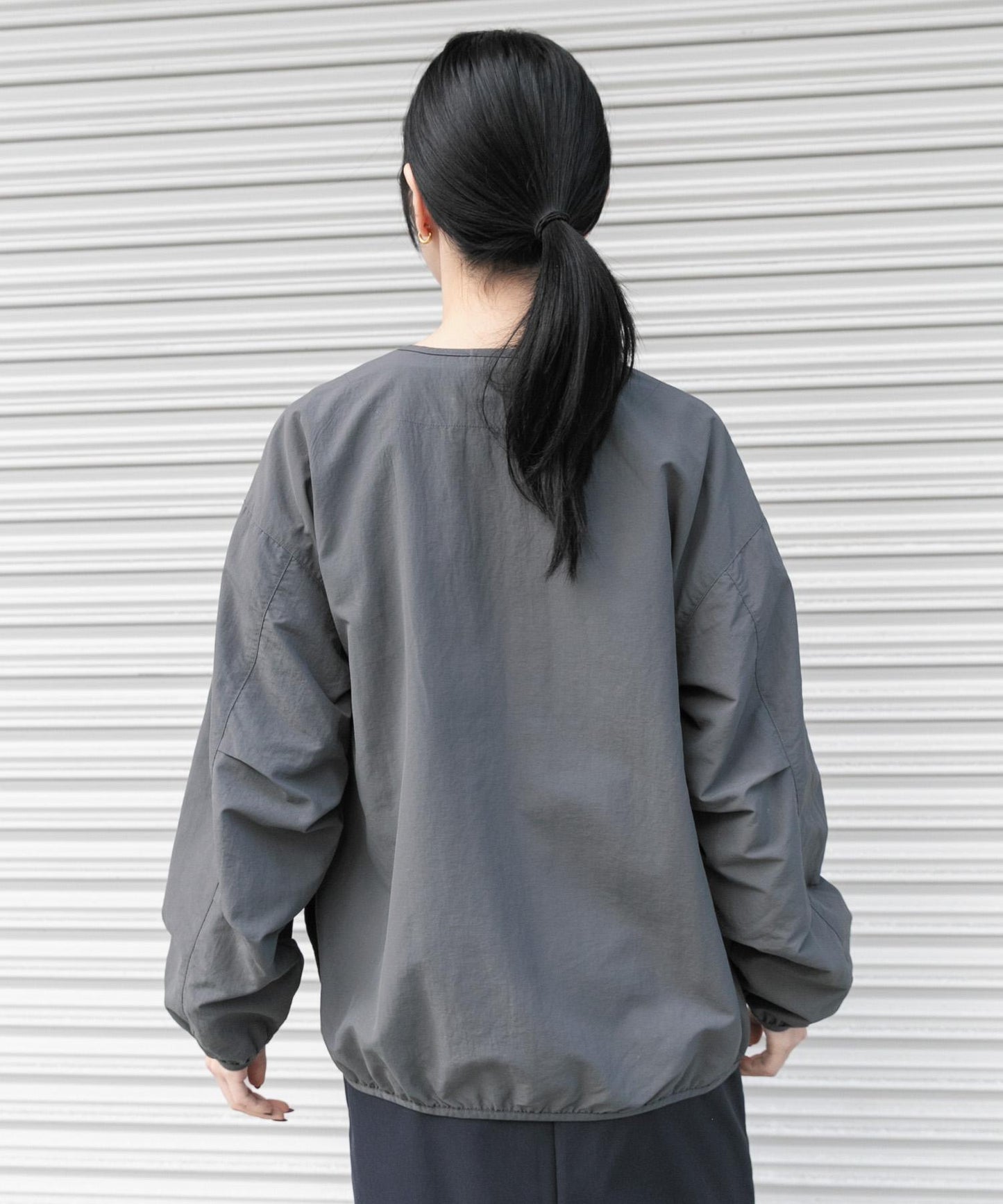 『UR TECH』尼龍塔夫綢拉鍊開衫
