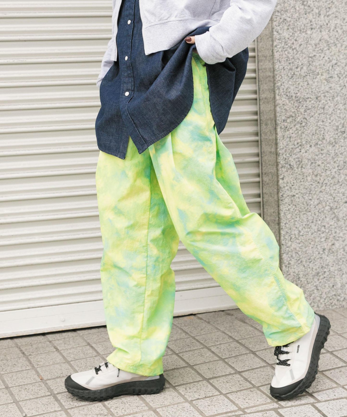 『UR TECH』尼龍塔夫綢長褲 WS
