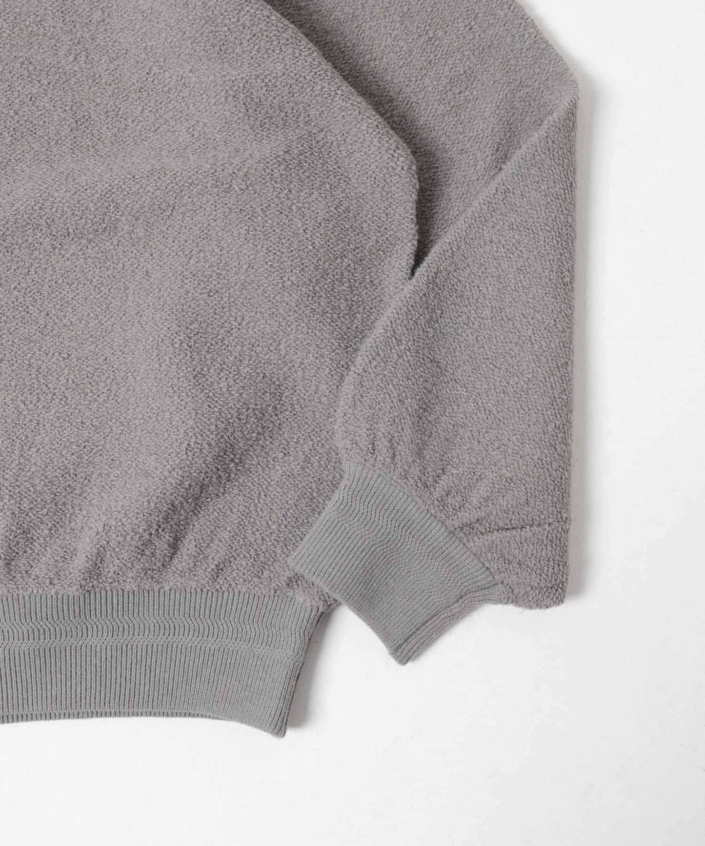 毛圈編織圓領針織衫