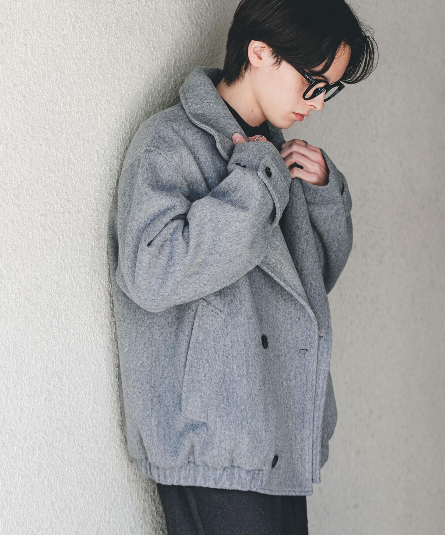 雙層立領夾克