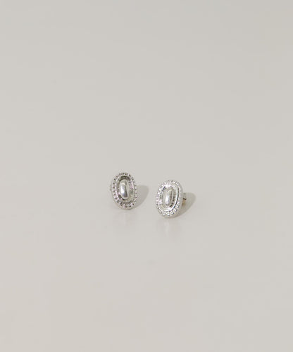 迷你圓形裝飾耳釘