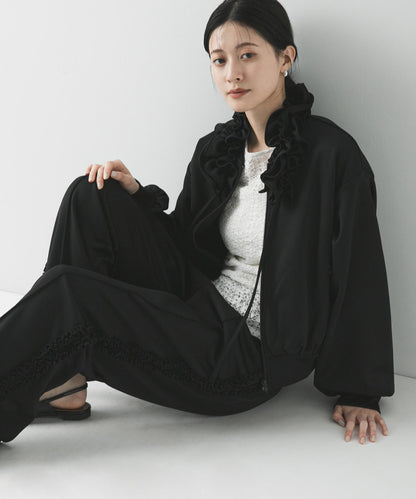 『聯名』crinkle crinkle crinkle×URBAN RESEARCH荷葉邊領運動夾克