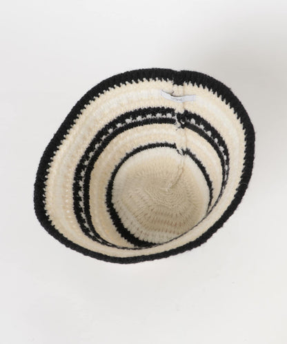 多色條紋針織帽