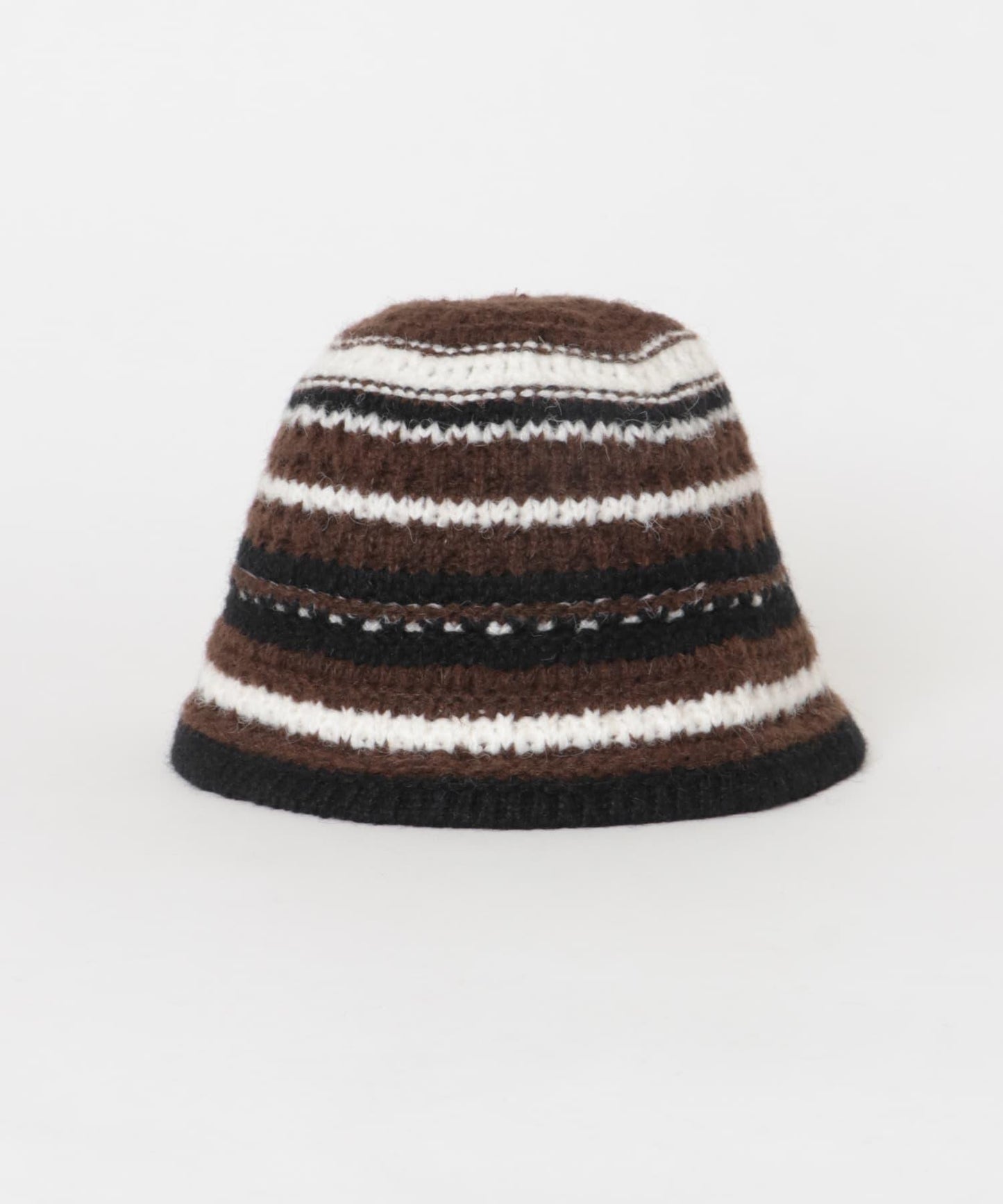 多色條紋針織帽