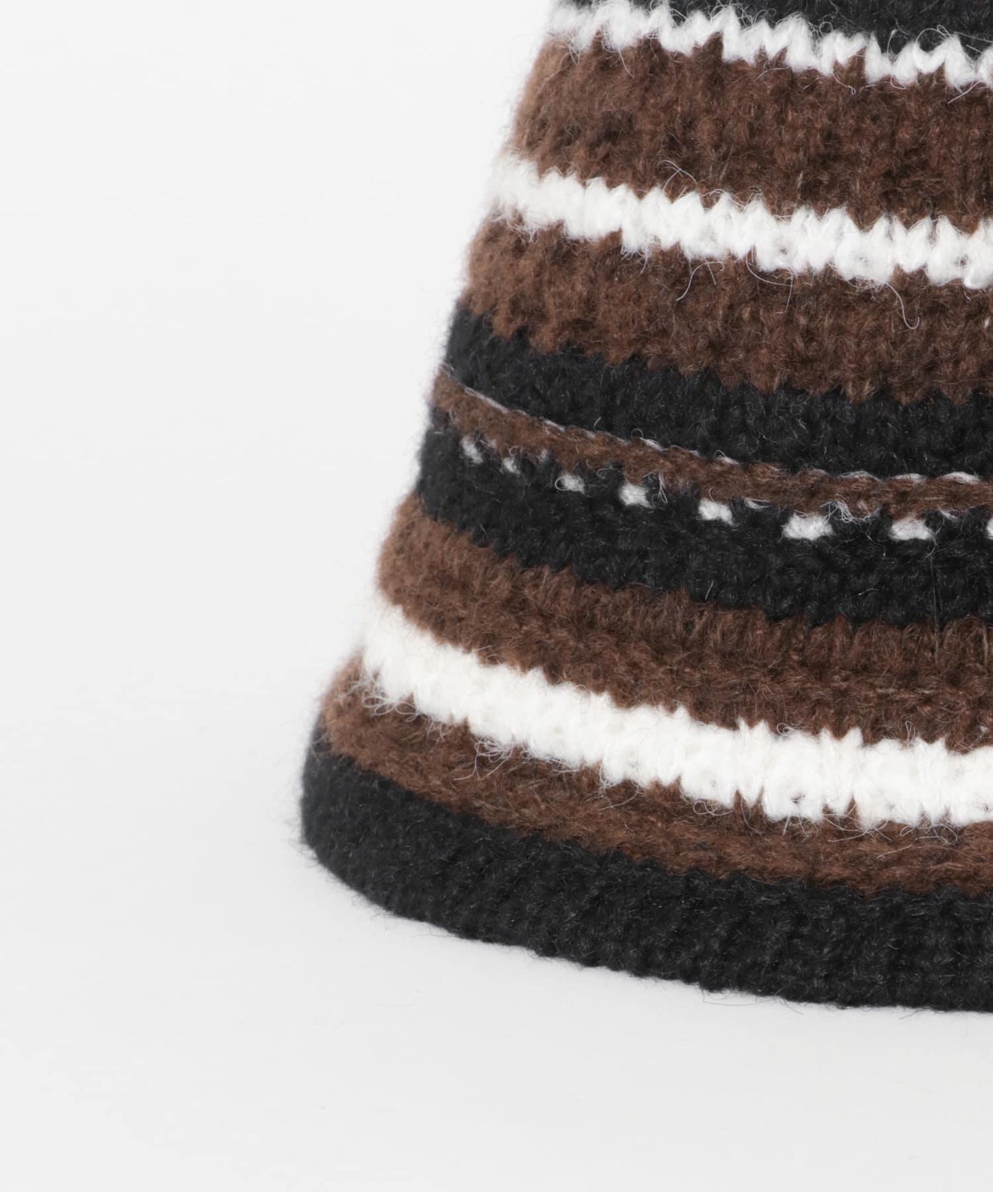 多色條紋針織帽