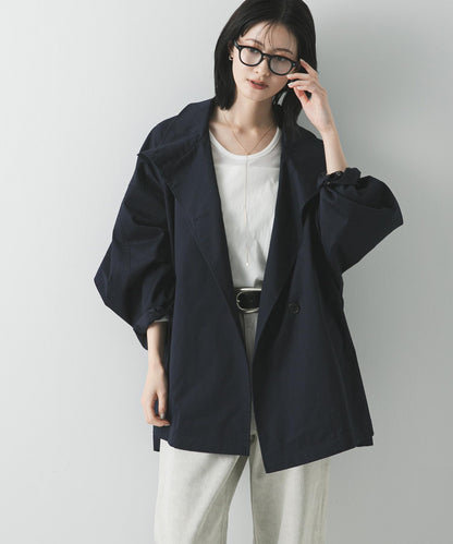 立領中長款風衣