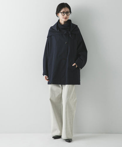 立領中長款風衣