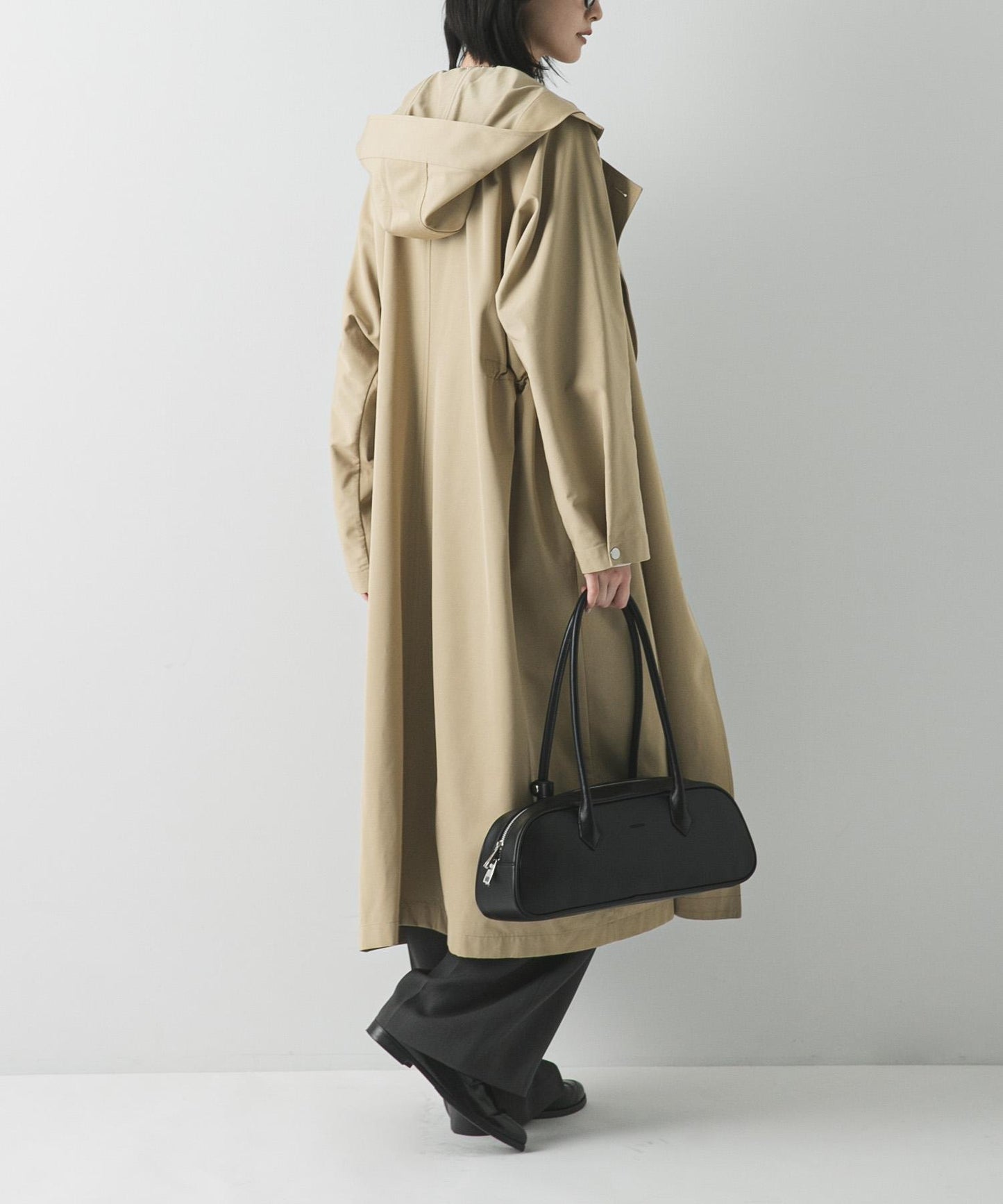 連帽兩用風衣外套