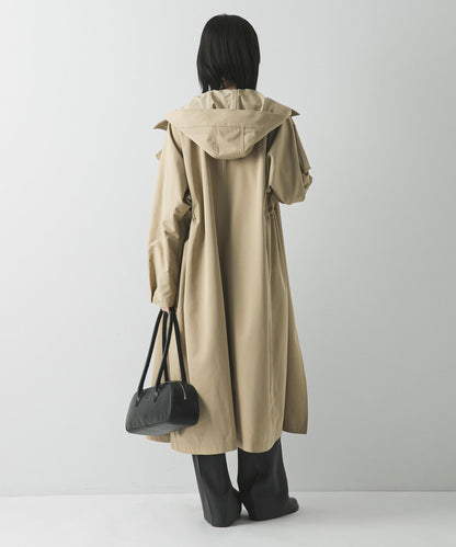 連帽兩用風衣外套