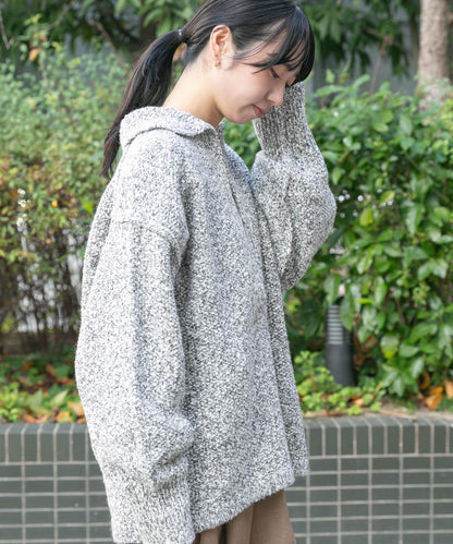 鹿子編織開領針織衫