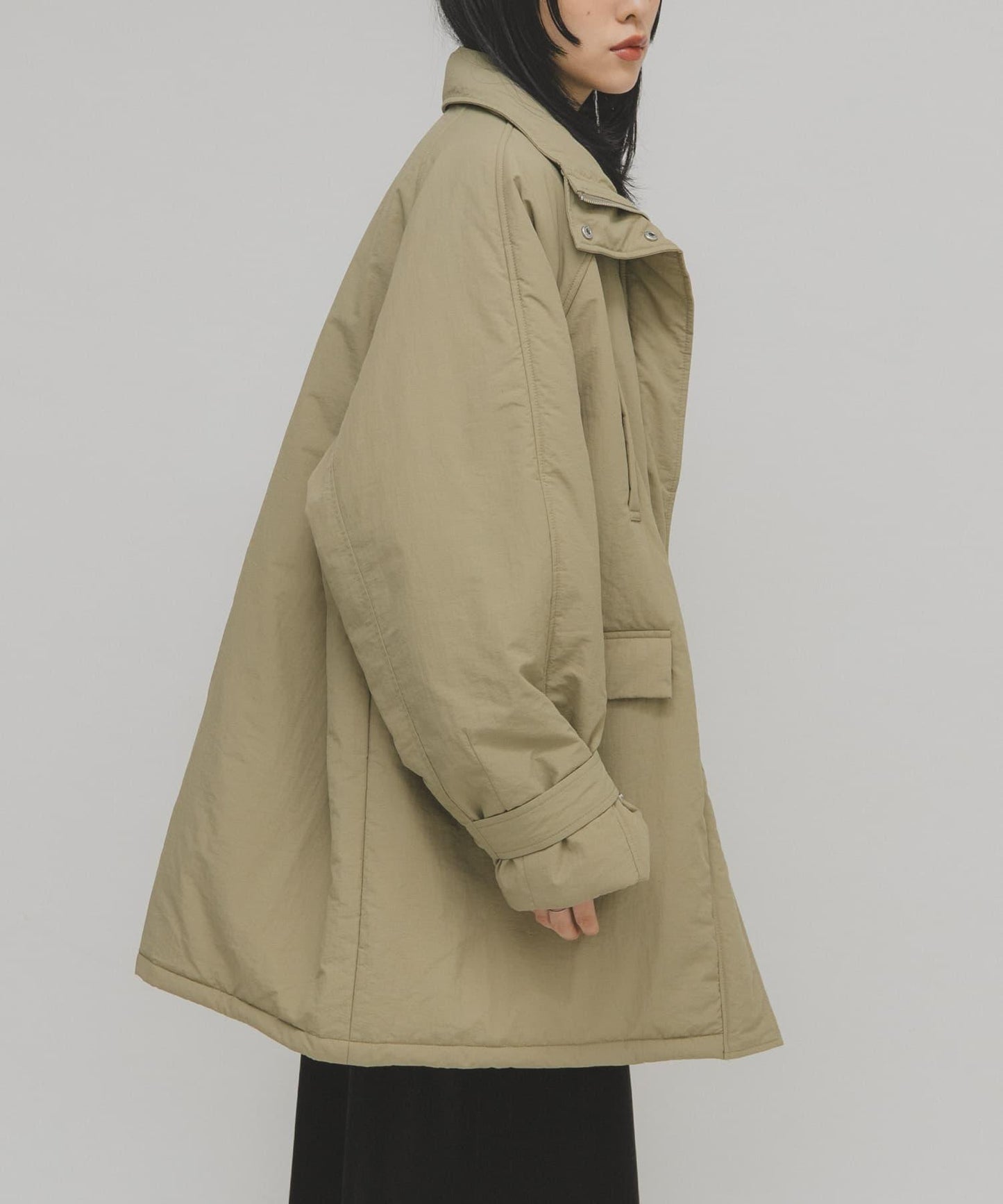 怪獸絎縫中長款外套