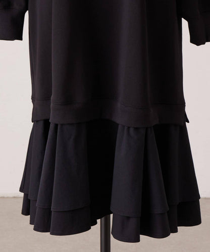 下襬荷葉邊衛衣連衣裙