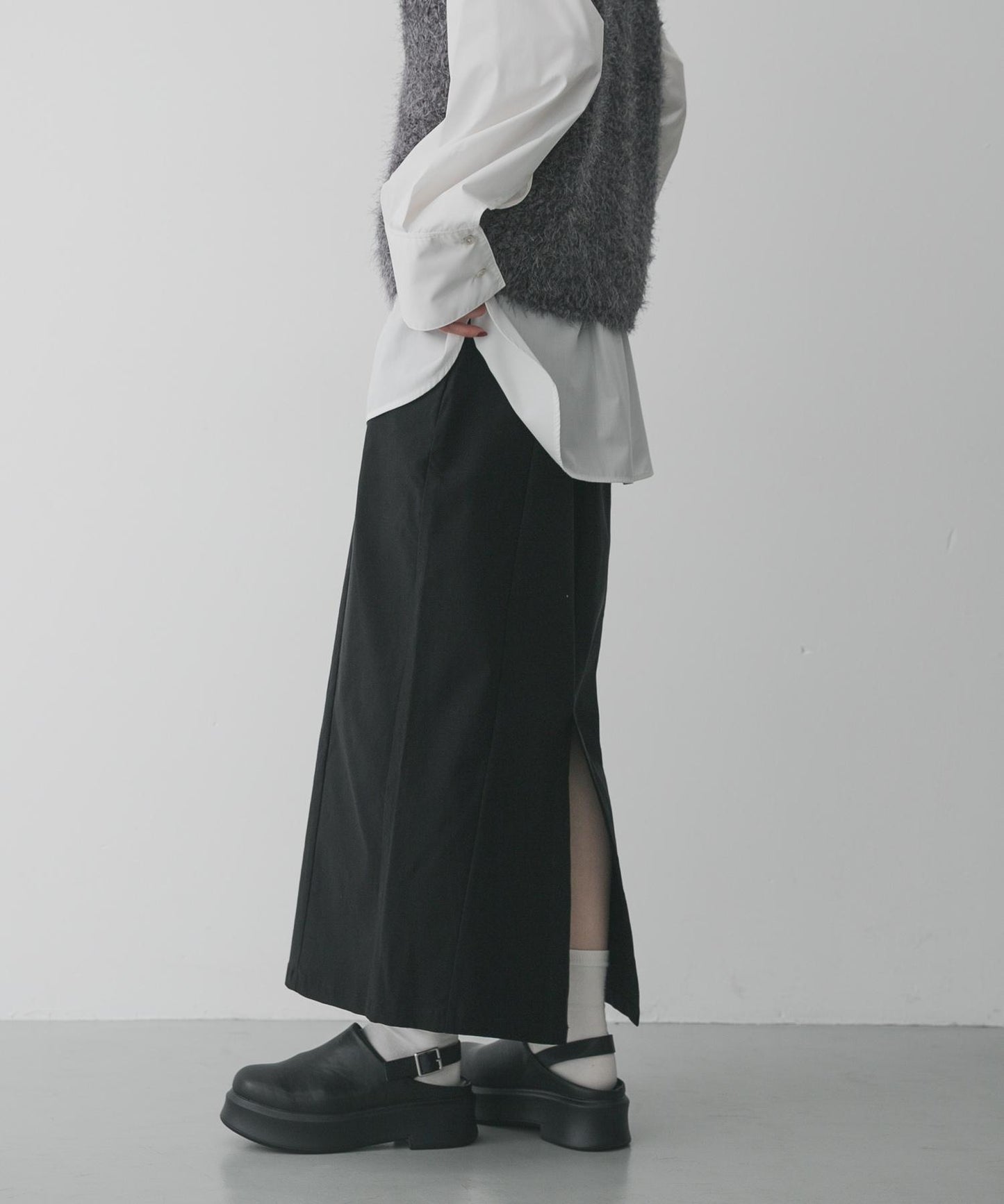 「款」彈力修身半身裙