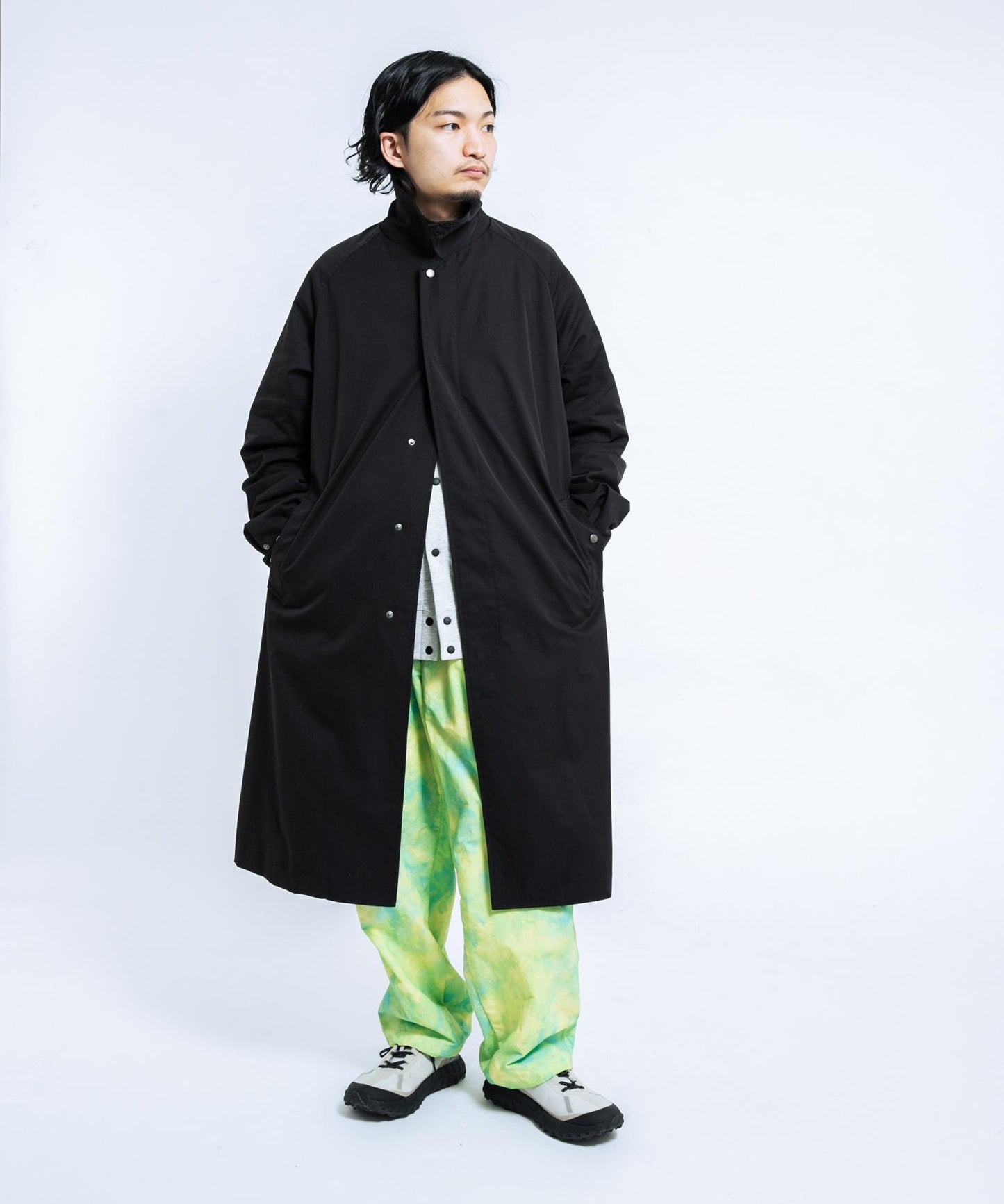 『UR TECH』尼龍塔夫綢長褲
